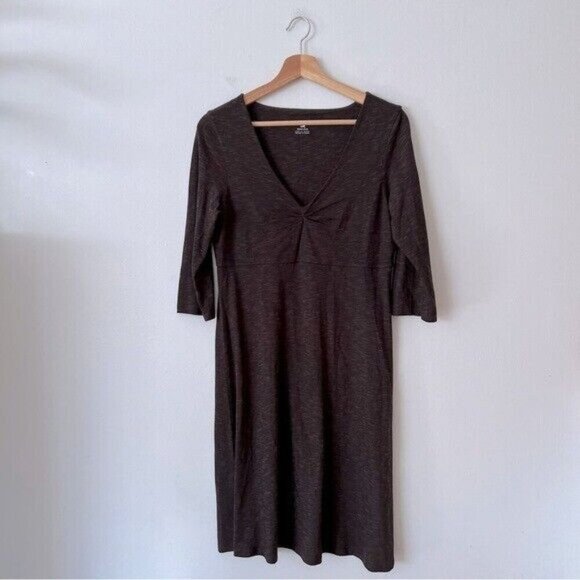 Horny Toad Gray Midi T-Shirt Dress Women’s Size Medium - Picture 1 of 9